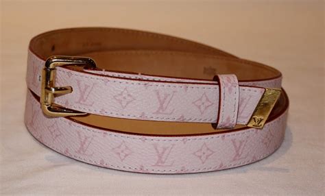 louis vuitton pink monogram belt